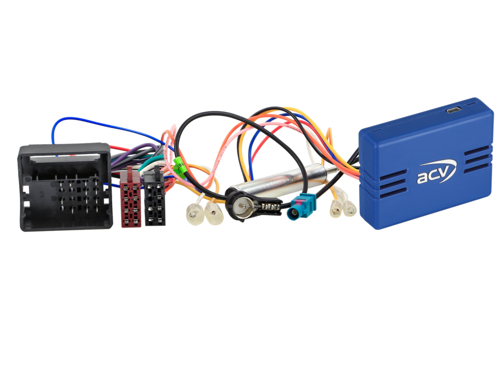 ACV 12-1041-45-15 | CAN-BUS Adapter Kit Citroen/ Fiat / Peugeot / Toyota Quadlock  ISO, mit Antennenadapter  ISO